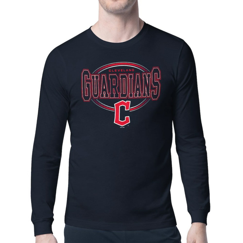 Cleveland Guardians Starter Team Track Graphic Long Sleeve T-Shirt Sale