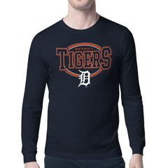 Detroit Tigers Starter Team Track Graphic Long Sleeve T-Shirt Near Me