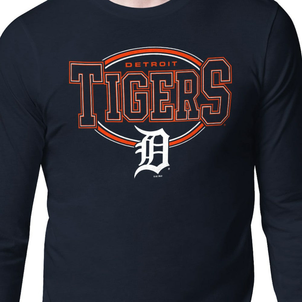 Detroit Tigers Starter Team Track Graphic Long Sleeve T-Shirt Near Me