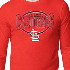 St. Louis Cardinals Starter Team Track Graphic Long Sleeve T-Shirt Clearance