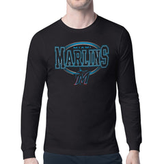 Miami Marlins Starter Team Track Graphic Long Sleeve T-Shirt Near Me