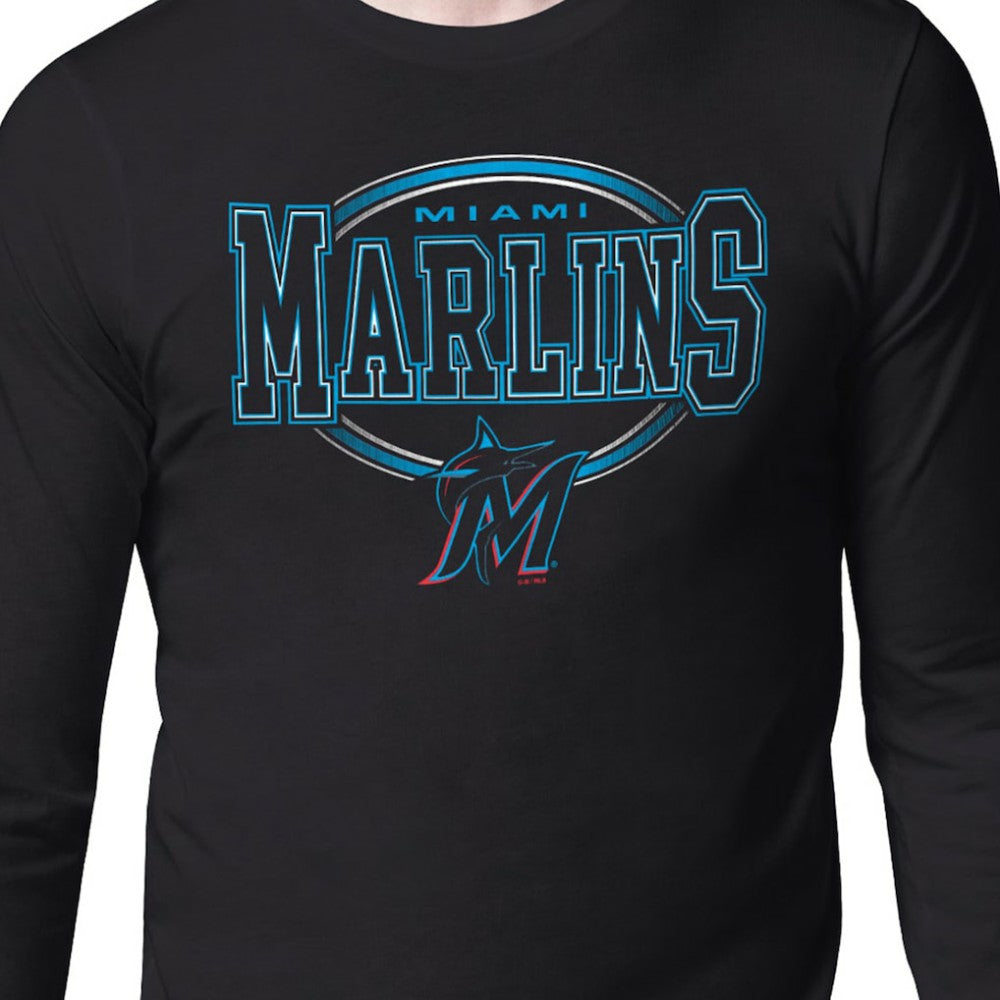 Miami Marlins Starter Team Track Graphic Long Sleeve T-Shirt Near Me