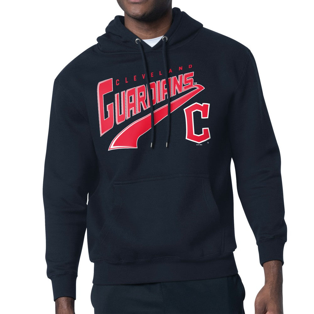 Cleveland Guardians Starter Modern Tailsweep Fleece Tri-Blend Pullover Hoodie for sale