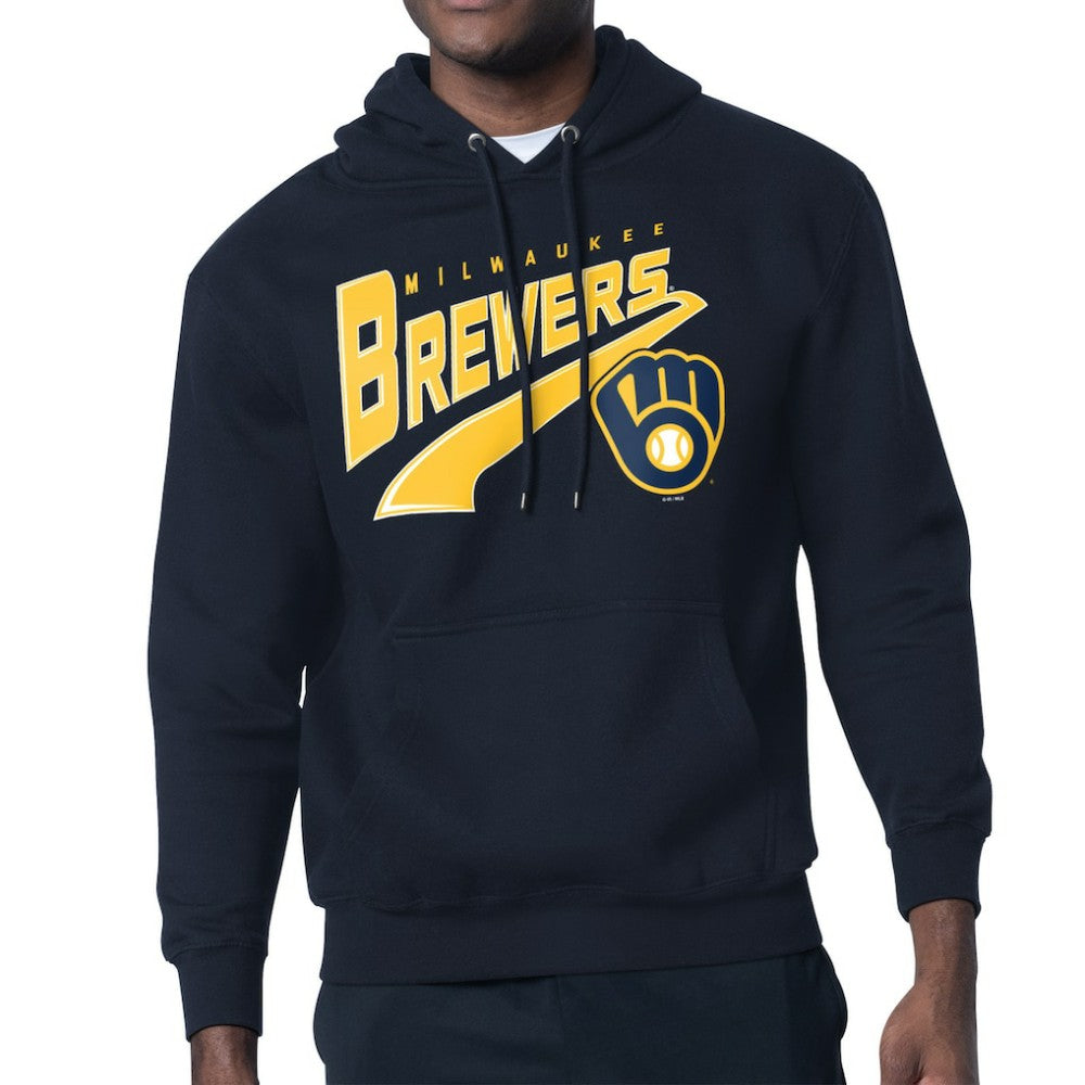 Milwaukee Brewers Starter Modern Tailsweep Fleece Tri-Blend Pullover Hoodie discount