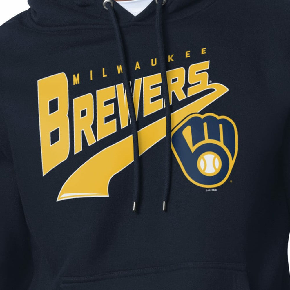 Milwaukee Brewers Starter Modern Tailsweep Fleece Tri-Blend Pullover Hoodie discount