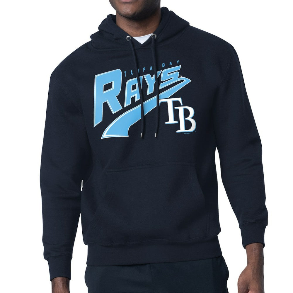 Tampa Bay Rays Starter Modern Tailsweep Fleece Tri-Blend Pullover Hoodie Clearance