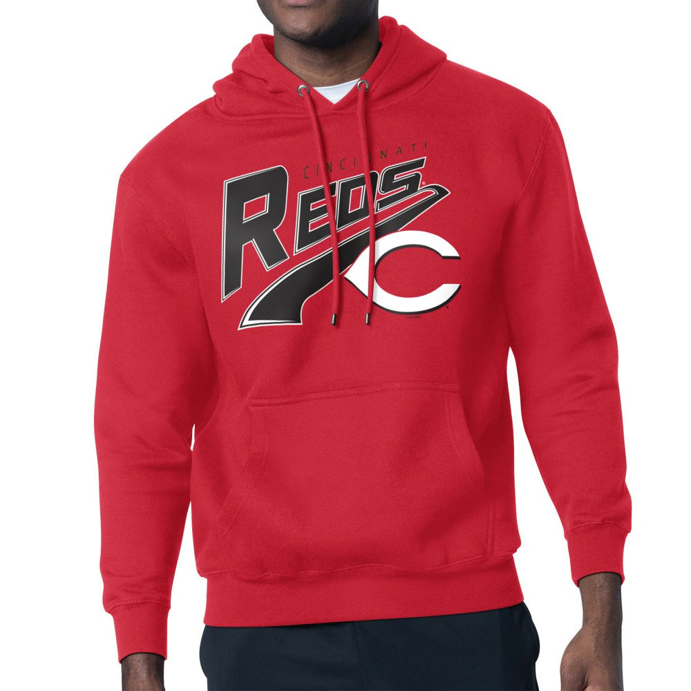 Cincinnati Reds Starter Modern Tailsweep Fleece Tri-Blend Pullover Hoodie On Sale