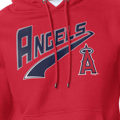 Los Angeles Angels Starter Modern Tailsweep Fleece Tri-Blend Pullover Hoodie for sale