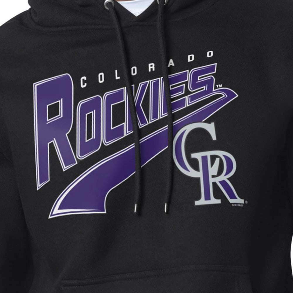 Colorado Rockies Starter Modern Tailsweep Fleece Tri-Blend Pullover Hoodie On Sale