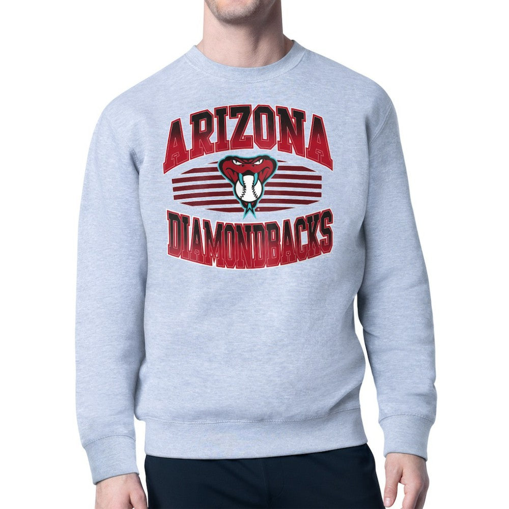 Arizona Diamondbacks Starter Team Grit Graphic Fleece Pullover Sweatshirt Online