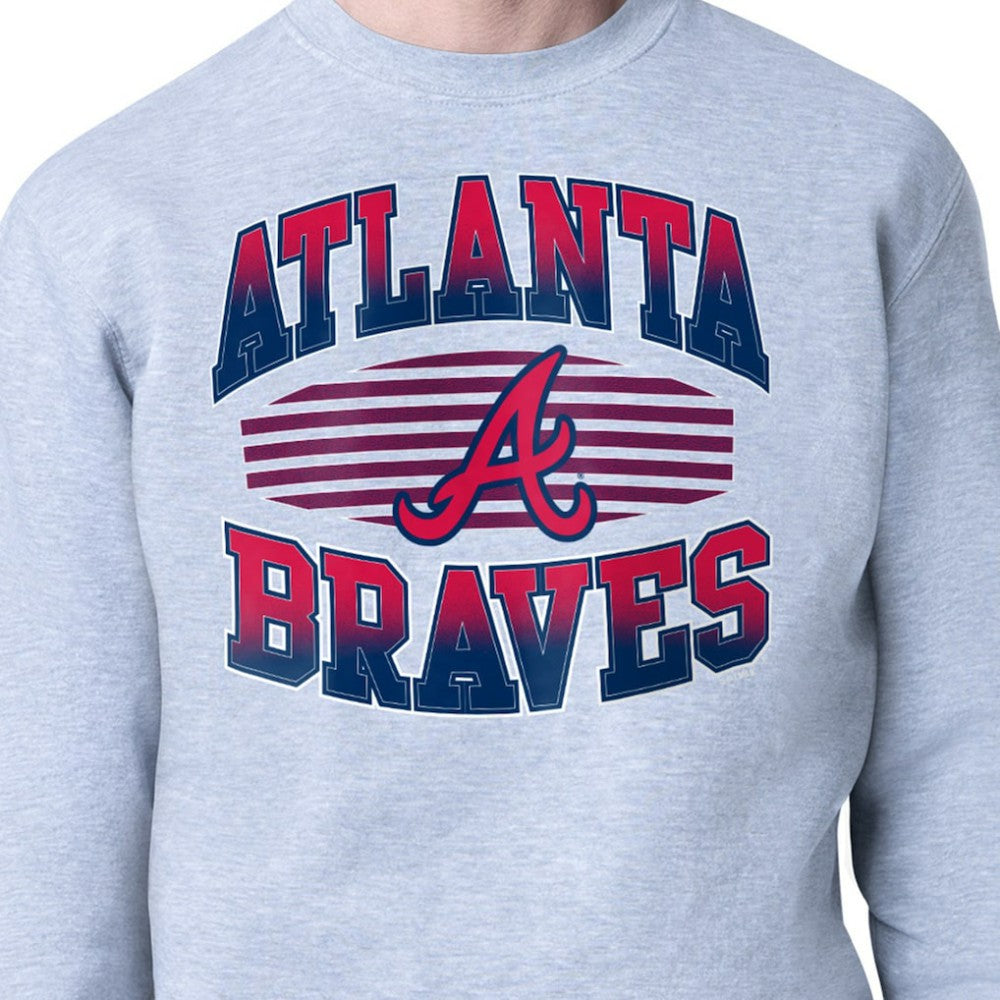 Atlanta Braves Starter Team Grit Graphic Fleece Pullover Sweatshirt discount