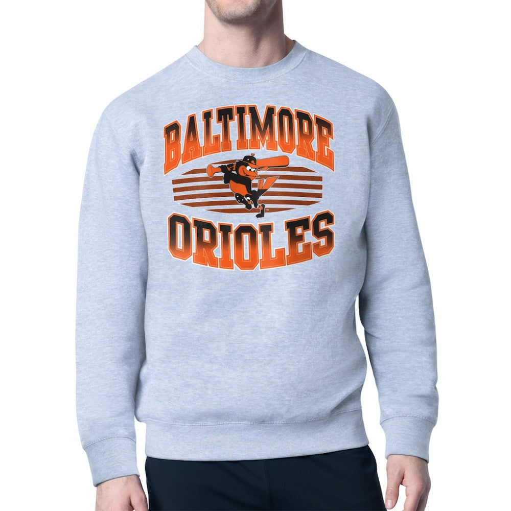 Baltimore Orioles Starter Team Grit Graphic Fleece Pullover Sweatshirt Clearance