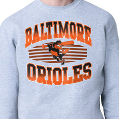 Baltimore Orioles Starter Team Grit Graphic Fleece Pullover Sweatshirt Clearance
