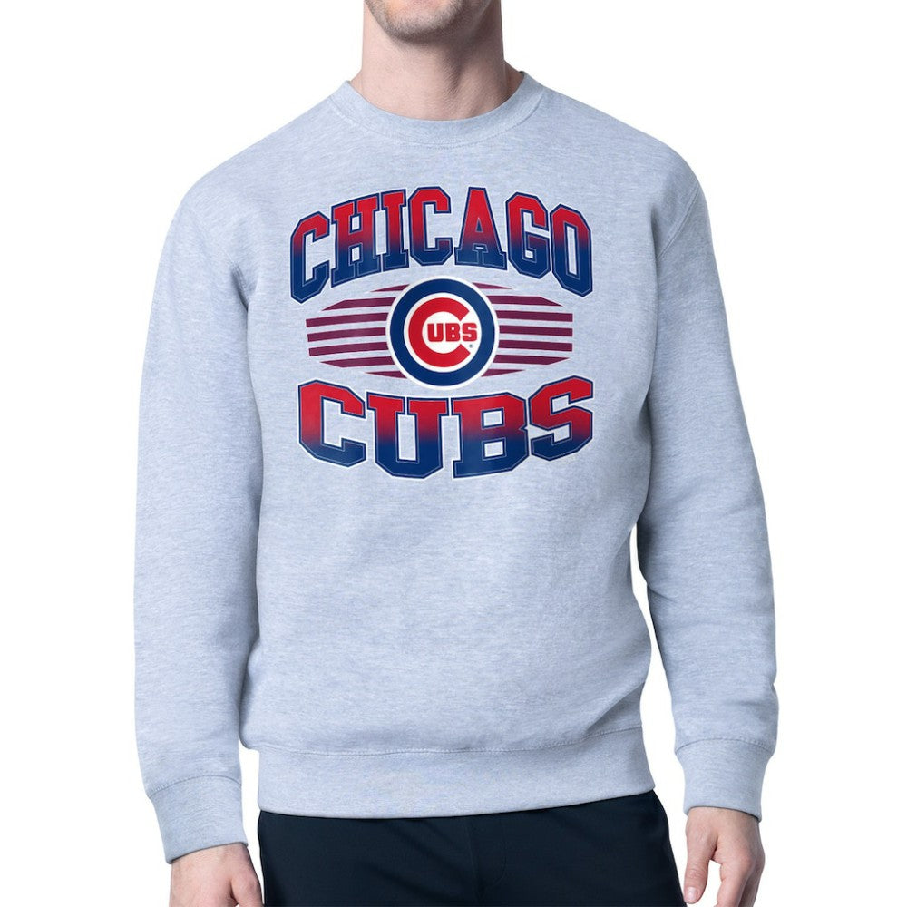 Chicago Cubs Starter Team Grit Graphic Fleece Pullover Sweatshirt Online