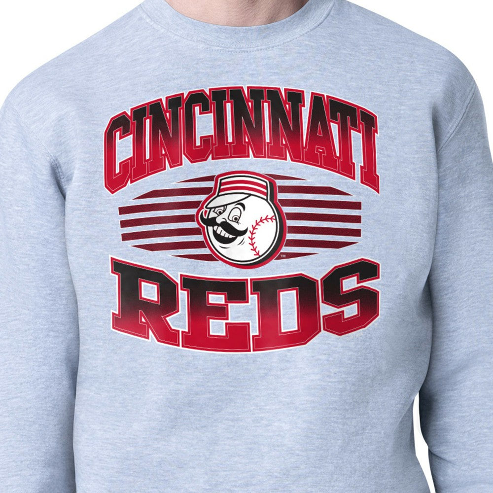 Cincinnati Reds Starter Team Grit Graphic Fleece Pullover Sweatshirt for sale