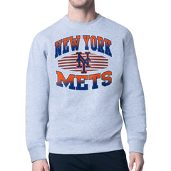 New York Mets Starter Team Grit Graphic Fleece Pullover Sweatshirt Clearance