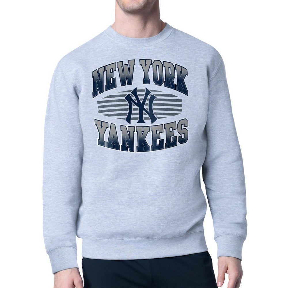 New York Yankees Starter Team Grit Graphic Fleece Pullover Sweatshirt discount