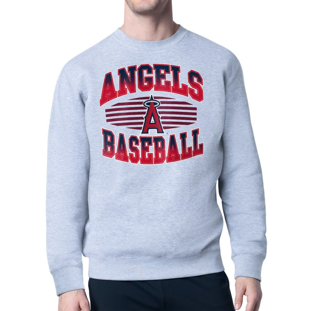 Los Angeles Angels Starter Team Grit Graphic Fleece Pullover Sweatshirt Online