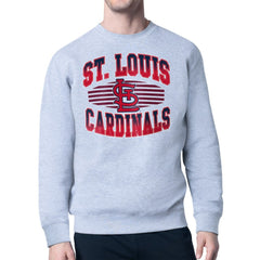St. Louis Cardinals Starter Team Grit Graphic Fleece Pullover Sweatshirt On Sale