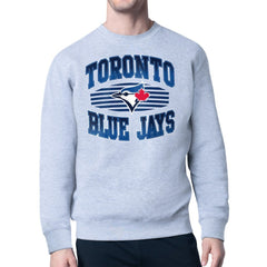 Toronto Blue Jays Starter Team Grit Graphic Fleece Pullover Sweatshirt Clearance