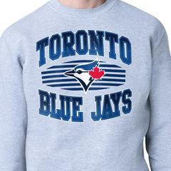 Toronto Blue Jays Starter Team Grit Graphic Fleece Pullover Sweatshirt Clearance