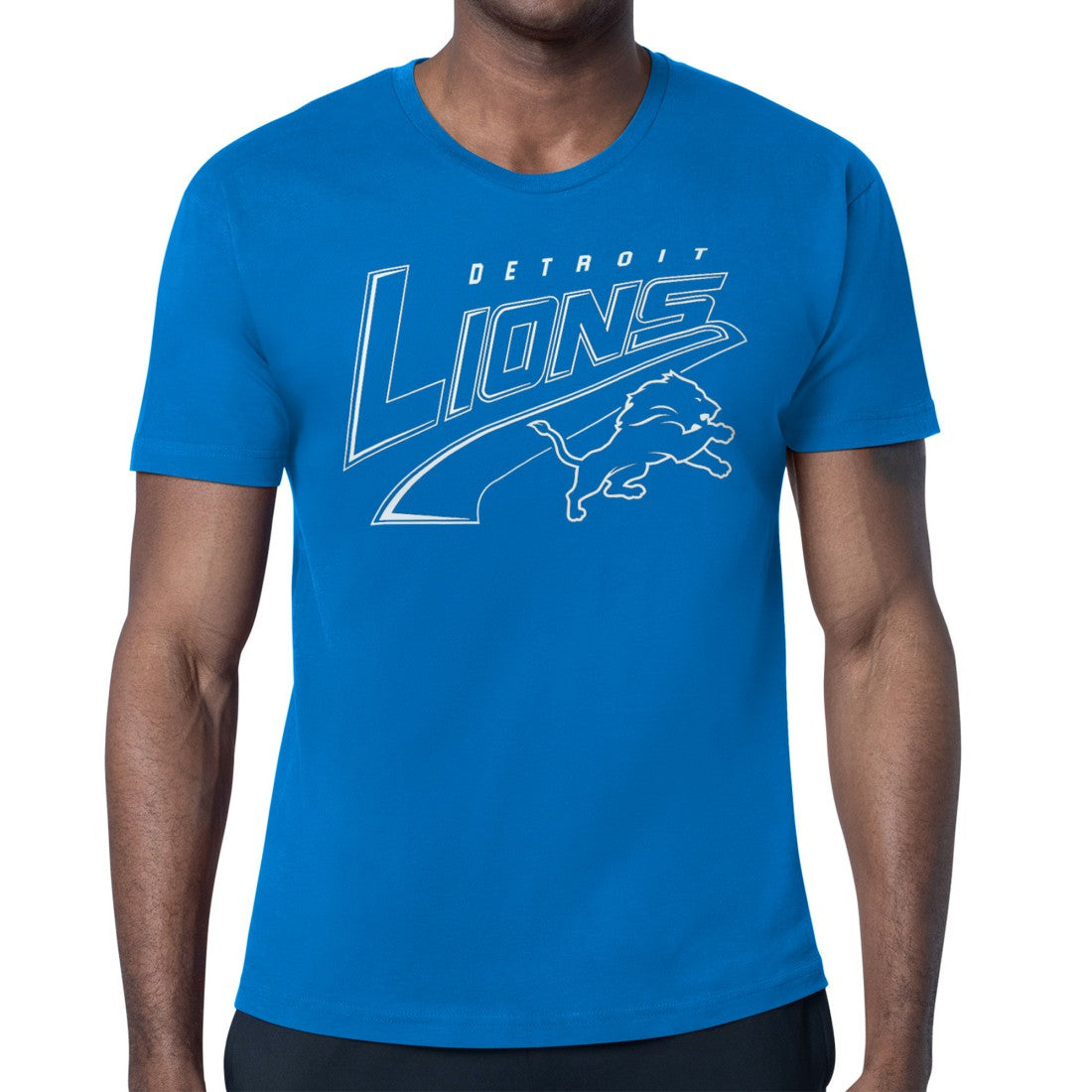 Detroit Lions Starter Modern Tailsweep Graphic T-Shirt Blue - NFL