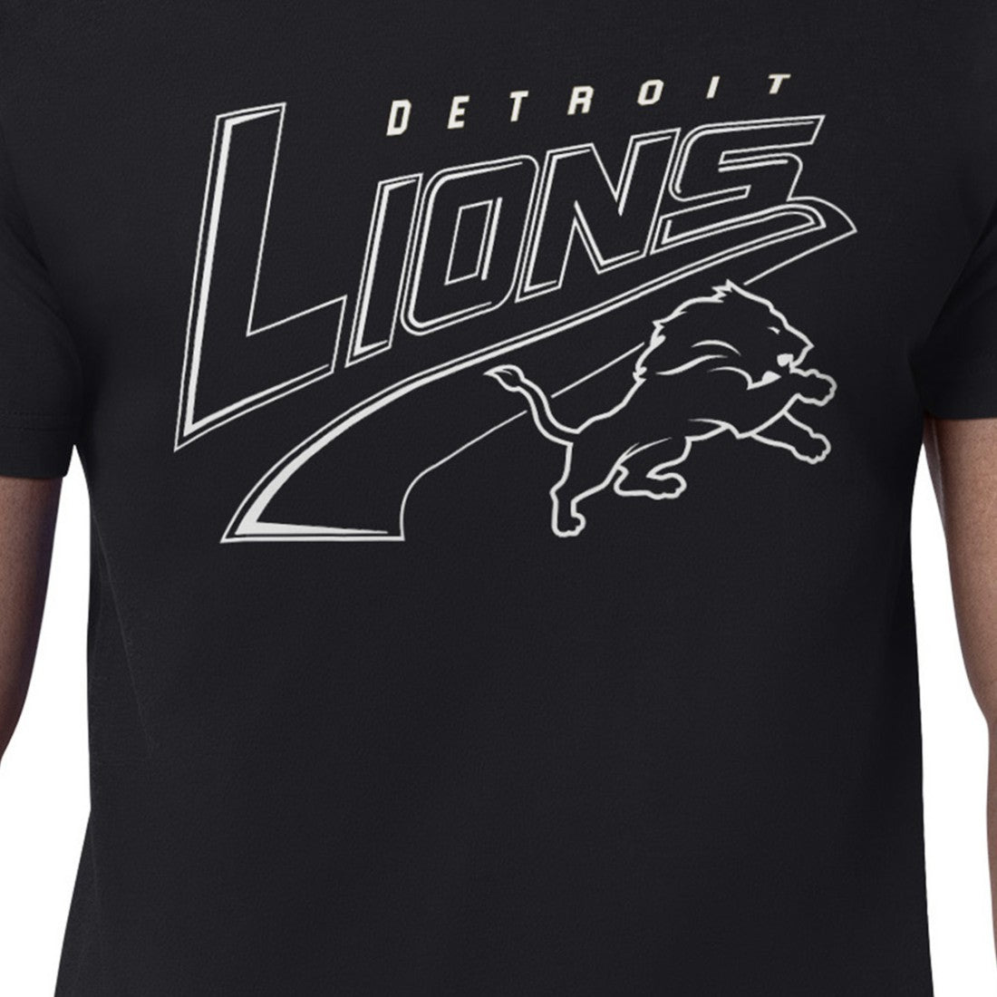 Detroit Lions Starter Modern Tailsweep Graphic T-Shirt Black - NFL
