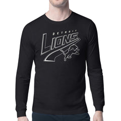 Detroit Lions Starter Modern Tailsweep Graphic Long Sleeve T-Shirt Black - NFL
