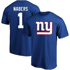 Malik Nabers New York Giants Big & Tall Player Name & Number T-Shirt Royal - Fanatics