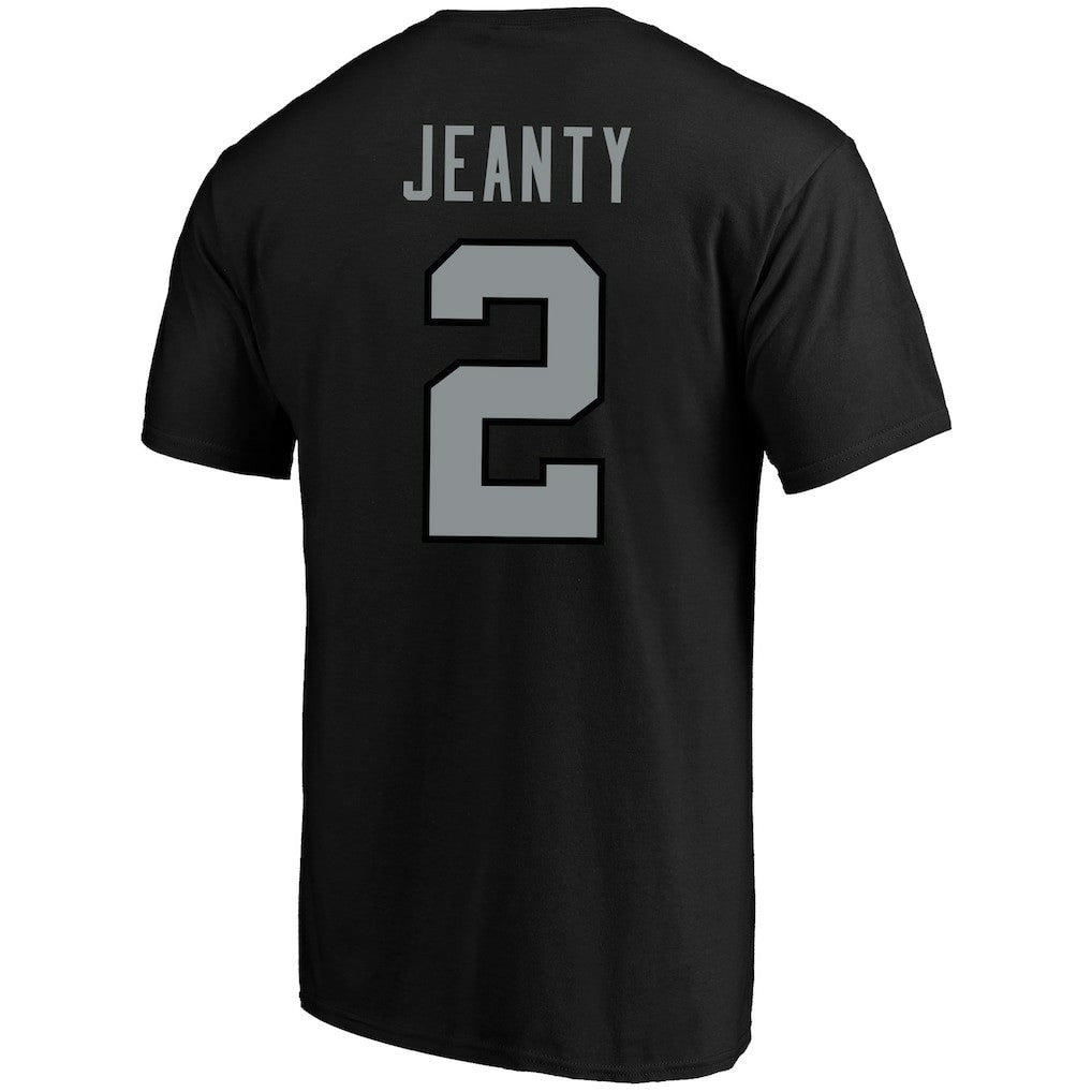 Ashton Jeanty Las Vegas Raiders Big & Tall Player Name & Number T-Shirt Black - Fanatics