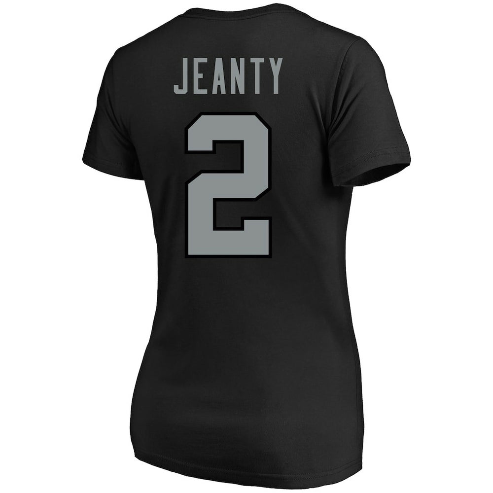 Ashton Jeanty Las Vegas Raiders Women's Plus Size Name & Number T-Shirt Black - Fanatics