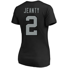 Ashton Jeanty Las Vegas Raiders Women's Plus Size Name & Number T-Shirt Black - Fanatics