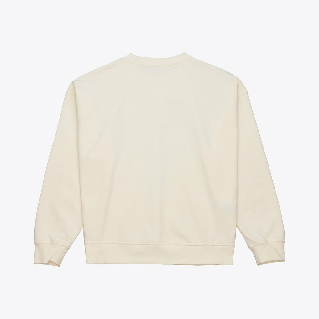 Miami Dolphins Women's Tonal Arch Sweatshirt Cream - Mitchell & Ness