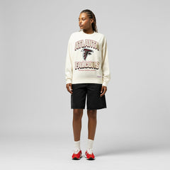 Atlanta Falcons Women's Tonal Arch Sweatshirt Cream - Mitchell & Ness