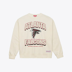 Atlanta Falcons Women's Tonal Arch Sweatshirt Cream - Mitchell & Ness