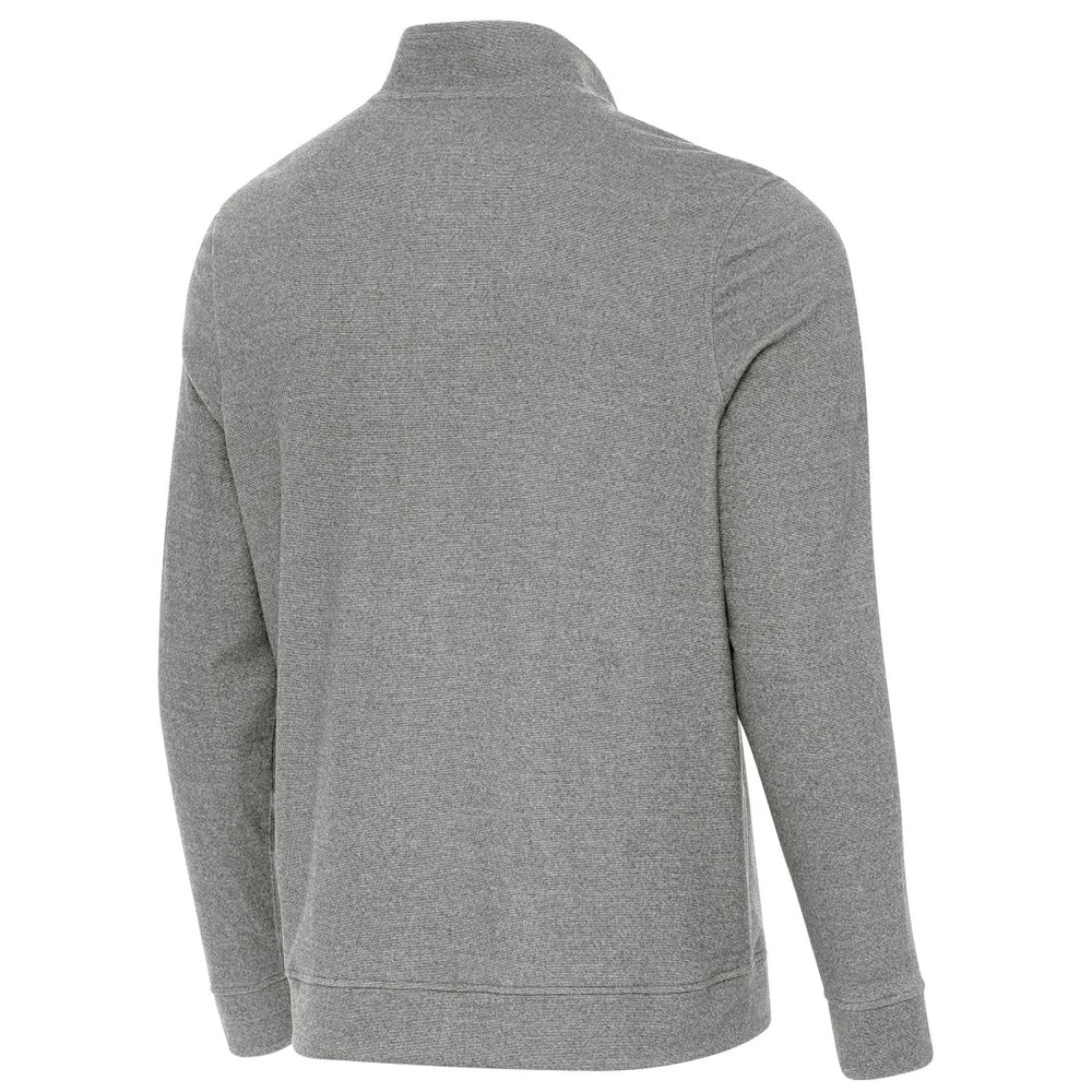 Tampa Bay Buccaneers Antigua 50th Season Subtle Quarter-Zip Sweatshirt Heather Black - NFL