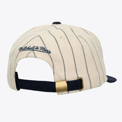 Chicago Cubs Mitchell & Ness Unisex Vintage Ground Melton Wool Pinstripe Adjustable Hat Online