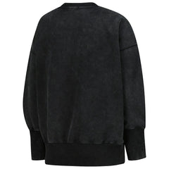 Dallas Cowboys Women's Delineate Mineral Wash Crewneck Sweatshirt Black - Mitchell & Ness