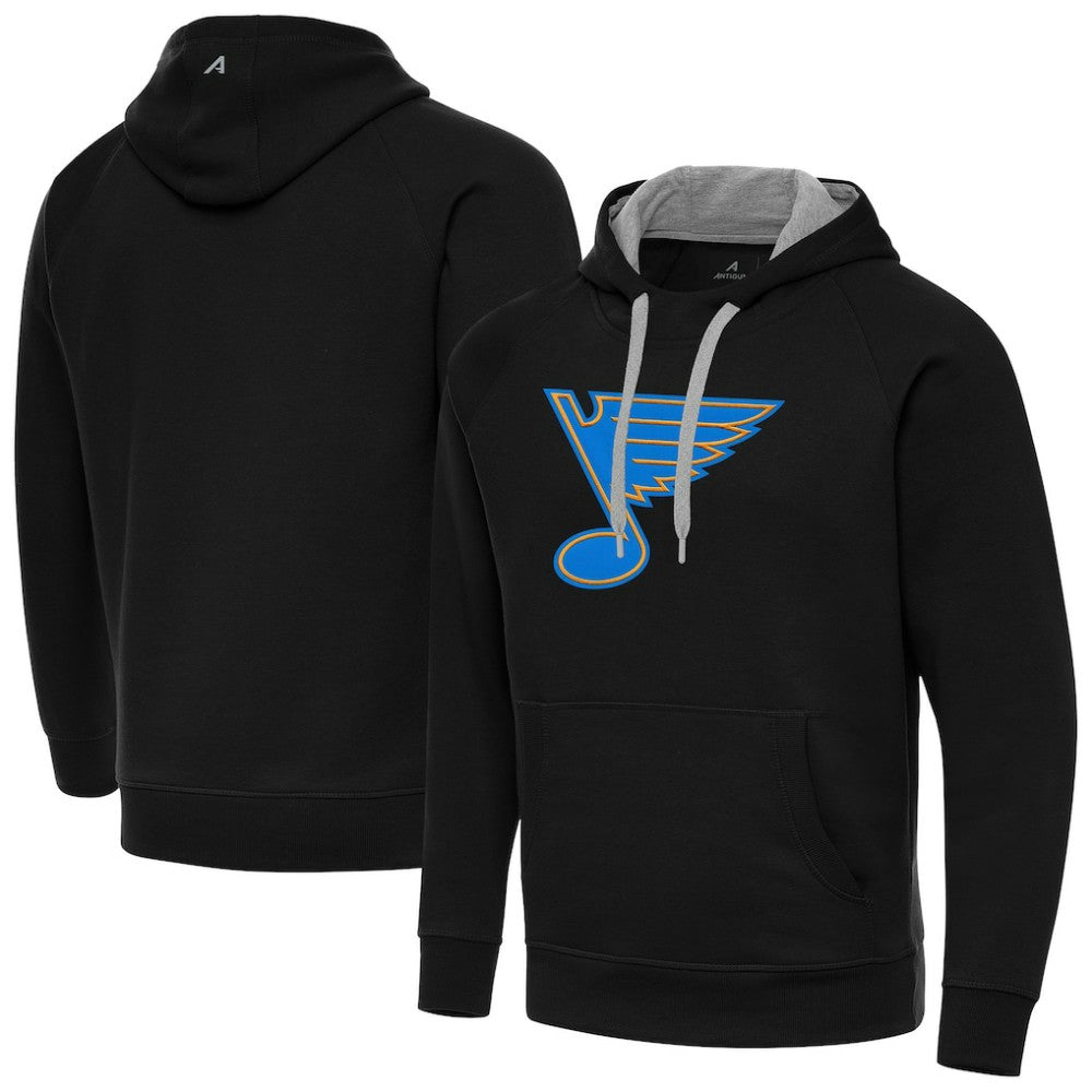 St. Louis Blues - Antigua Victory Pullover Hoodie Black