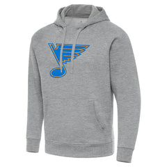 St. Louis Blues - Antigua Victory Pullover Hoodie Heather Gray
