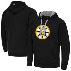 Boston Bruins Antigua Victory Pullover Hoodie Black