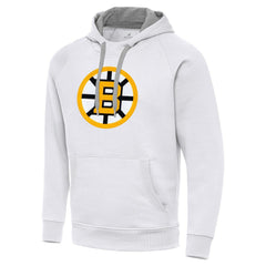 Boston Bruins Antigua Victory Pullover Hoodie White