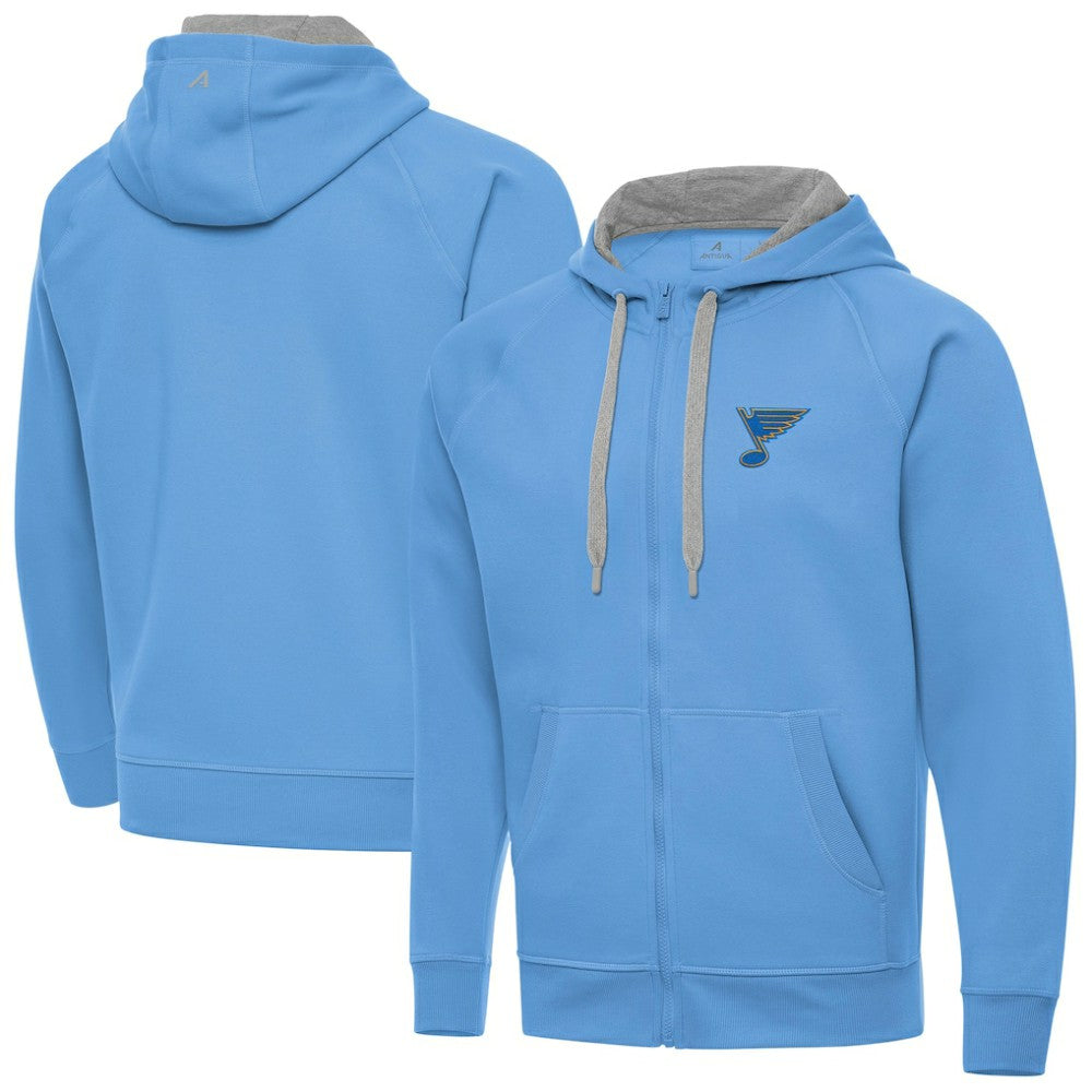 St. Louis Blues - Antigua Victory Full-Zip Hoodie Blue