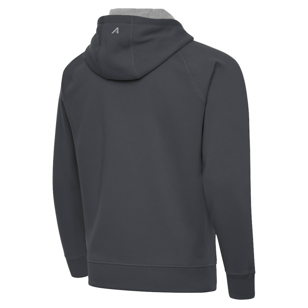 Boston Bruins Antigua Victory Full-Zip Hoodie Charcoal