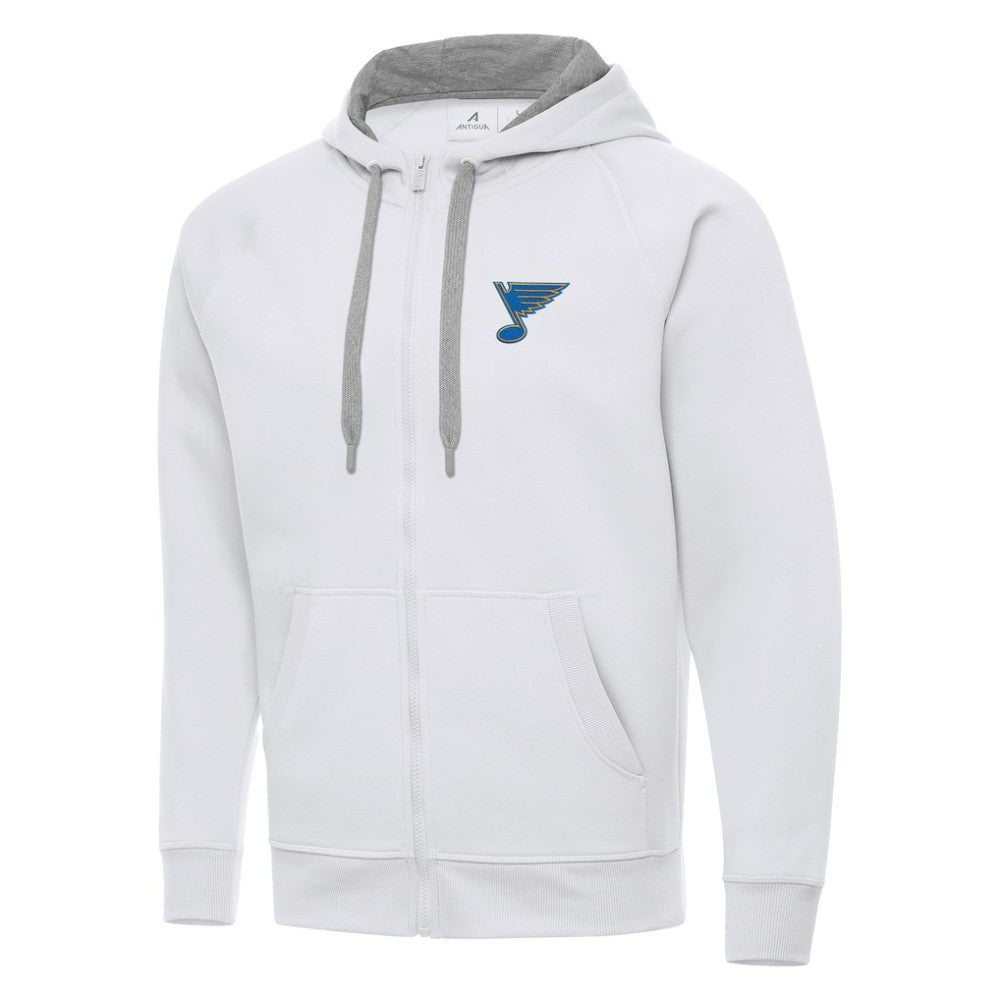 St. Louis Blues - Antigua Victory Full-Zip Hoodie White