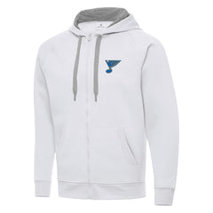St. Louis Blues - Antigua Victory Full-Zip Hoodie White
