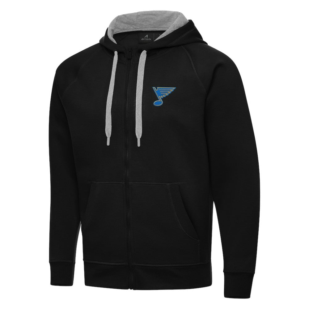 St. Louis Blues - Antigua Victory Full-Zip Hoodie Black