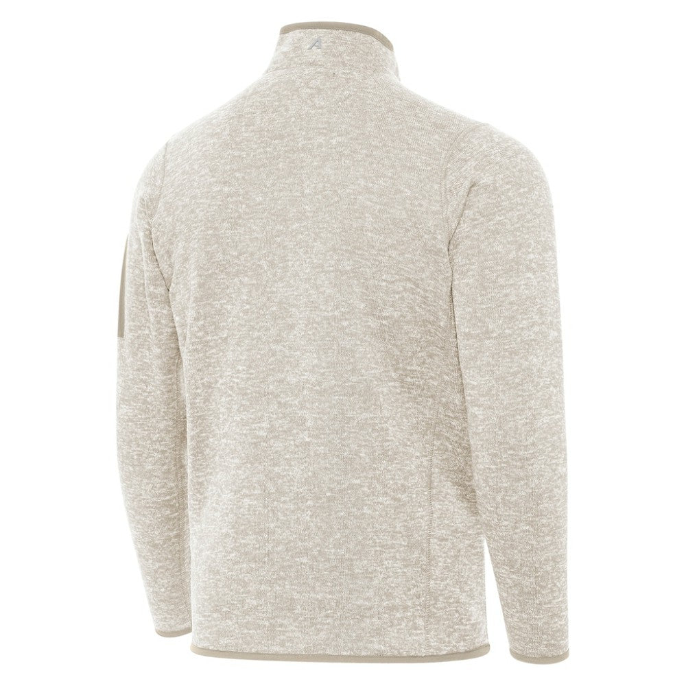 St. Louis Blues - Antigua Fortune Quarter-Zip Pullover Jacket Oatmeal