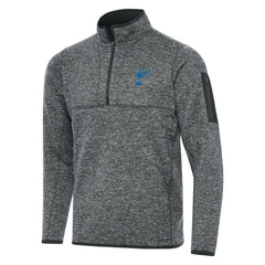 St. Louis Blues - Antigua Fortune Quarter-Zip Pullover Jacket Heather Gray