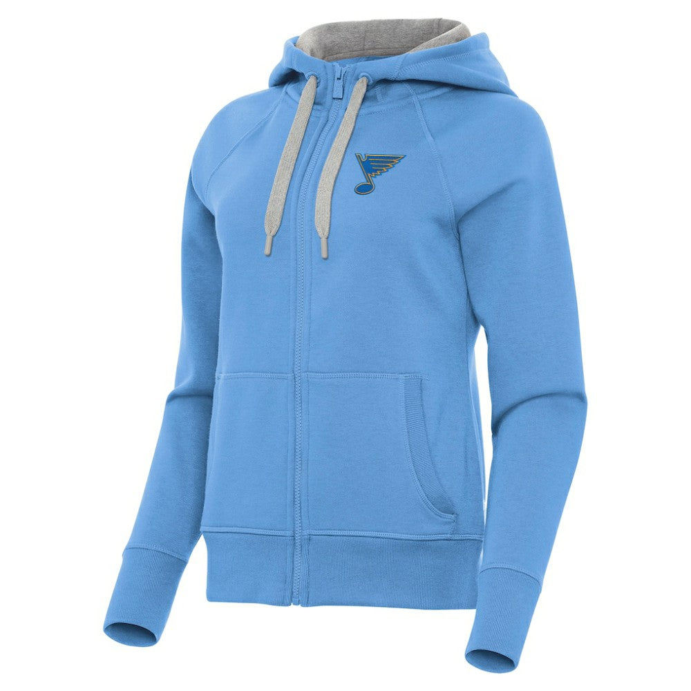St. Louis Blues - Antigua Women's Victory Full-Zip Hoodie Blue